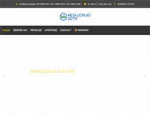 Tablet Screenshot of metalicplas.ro